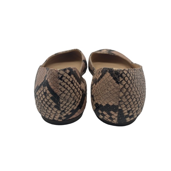 J.Crew Pink Snakeskin Pointed Toe Flats Women’s 7.5 - Picture 5 of 8